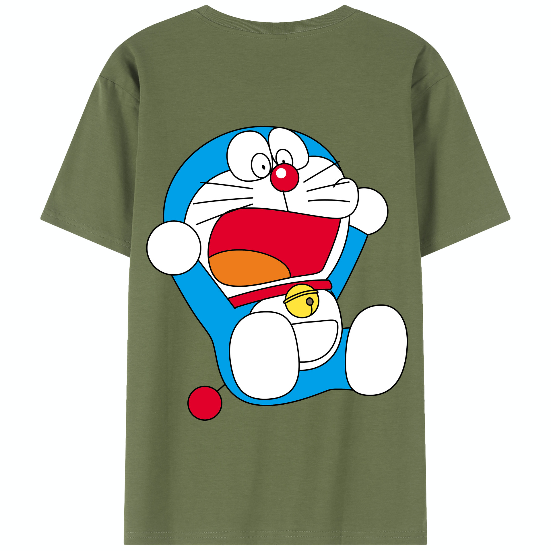 （画像用） ドラえもん Doraemon 綿100％半袖Tシャツ（背面プリント）